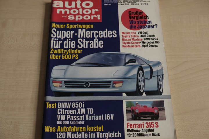 Deckblatt Auto Motor und Sport (10/1990)